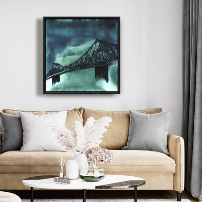 Blue Bridge Canvas | Montreal Jacques-Cartier Home Decor
