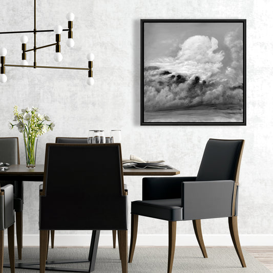 Toile encadrée Nuages | Décoration de chambre à coucher Montagnes | Décoration murale