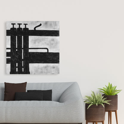 Trumpet Pistons Canvas | Musical Home Decor for Livingroom