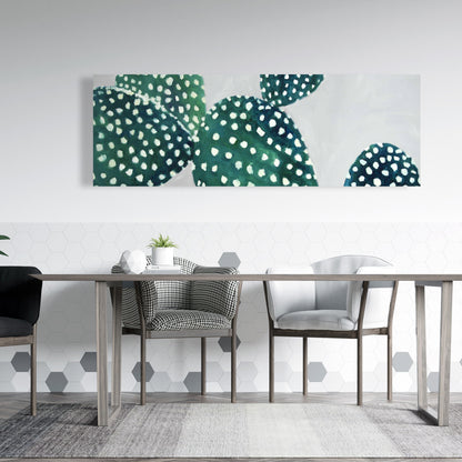 Opuntia Cactus Canvas - Exotic Botanical Bedroom Wall Art