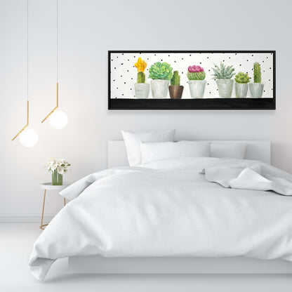 Mini Cactus and Succulents Canvas - Exotic Botanical Decor