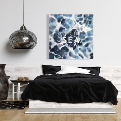 Vitamin Sea Canvas | Coastal Blue Sea Wall Art for Home Decor
