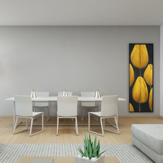 Yellow Floral Six Daffodils Canvas | Bedroom Wall Decor
