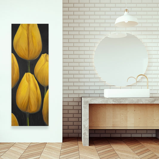 Botanical Bedroom Yellow Canvas - Six Daffodils Home Decor