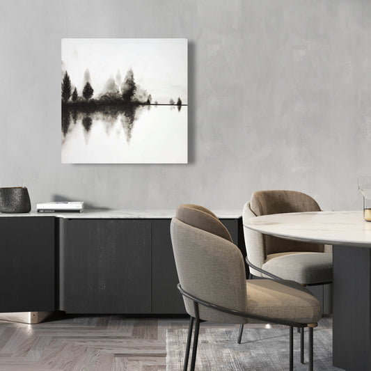 Reflection Minimalist Canvas - Trees Landscape Home Decor Art
