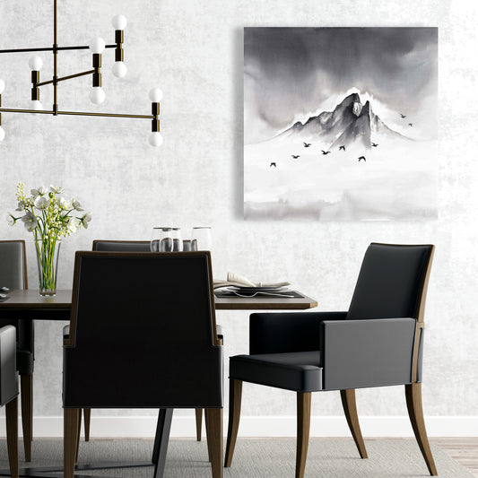 Mountain Peak Canvas | Bedroom Decor | Scenic Landscape Art