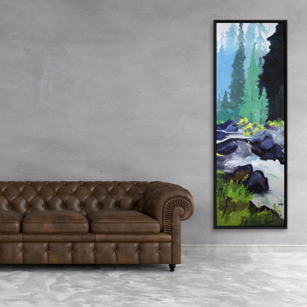 Magnifique toile contemporaine représentant un arbre en cascade | Décoration d'intérieur