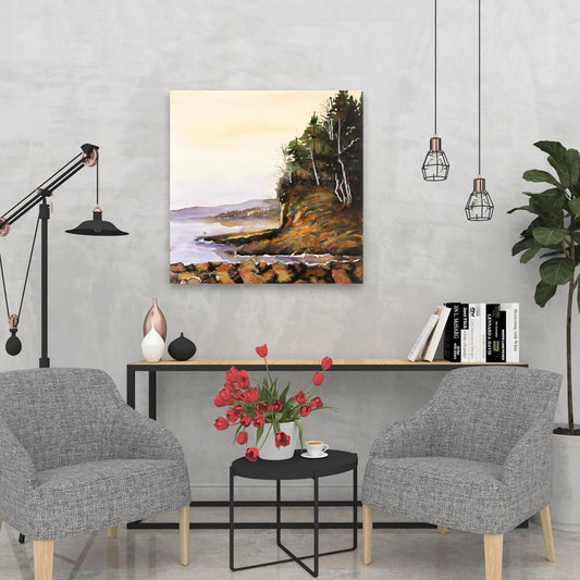 Peaceful Lake Canvas | Landscapes Trees Home Decor Art