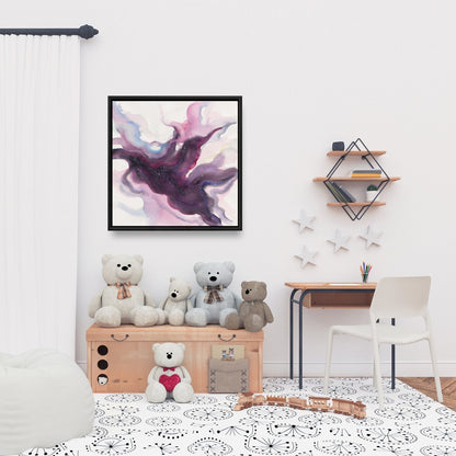 Milky Way Canvas | Purple Space Decor | Astronomy Spiritual Art