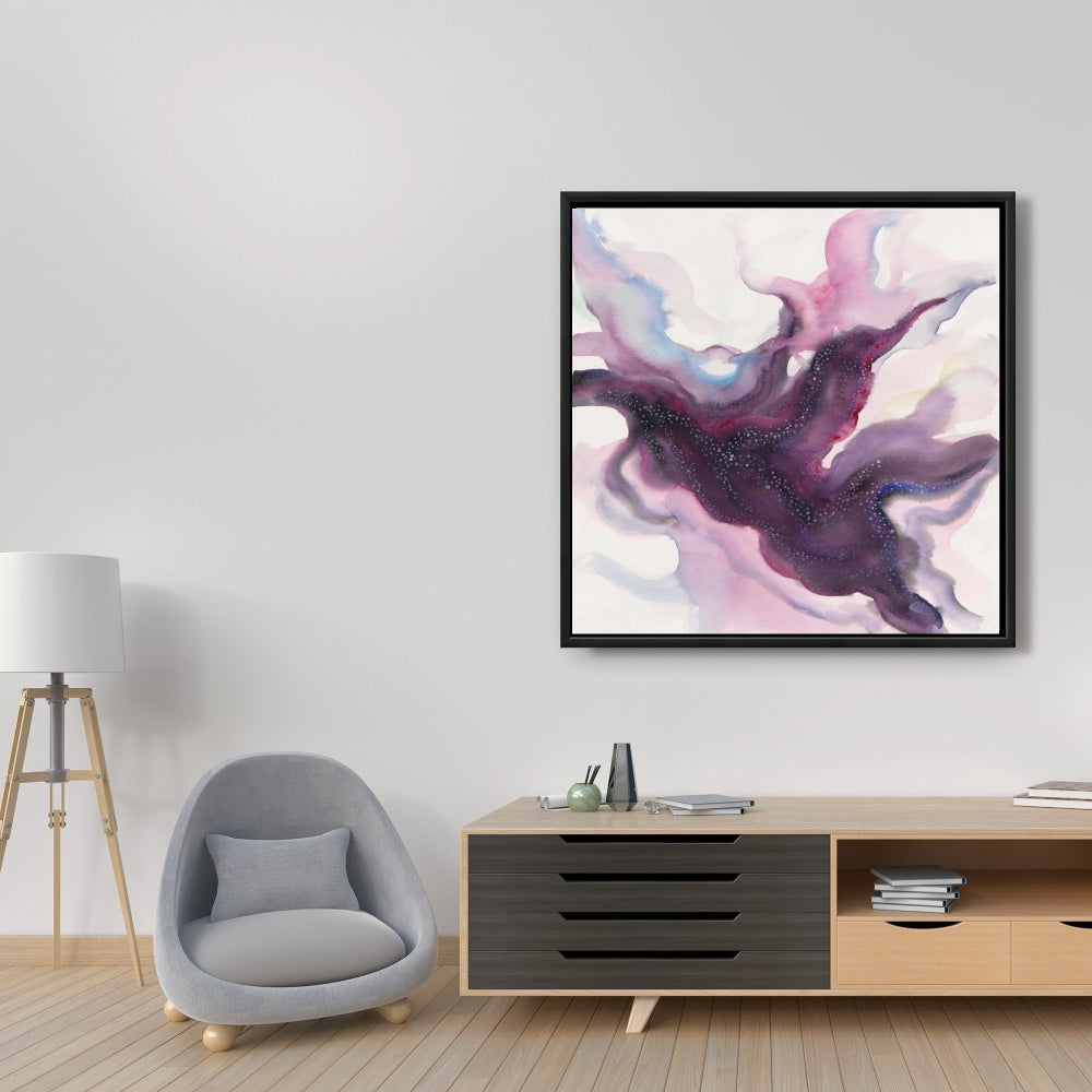 Milky Way Canvas | Purple Space Decor | Astronomy Spiritual Art