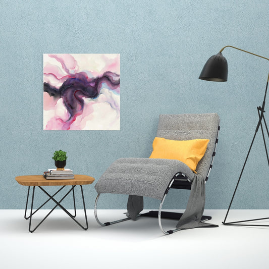 Celestial Body Purple Canvas - Astronomy Space Home Decor