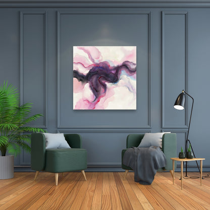 Celestial Body Purple Canvas - Astronomy Space Home Decor
