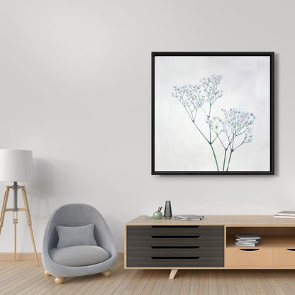 Minimalist Baby's-breath Floral Canvas | Botanical Bedroom Decor