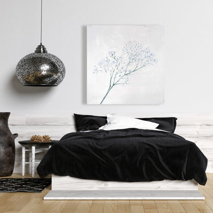 Botanical Bedroom Canvas | Minimalist Baby's Breath Bouquet