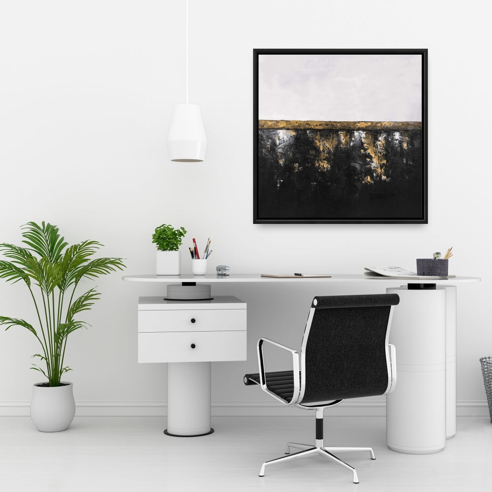 Toile grise industrielle – Art abstrait en métal pour la décoration intérieure