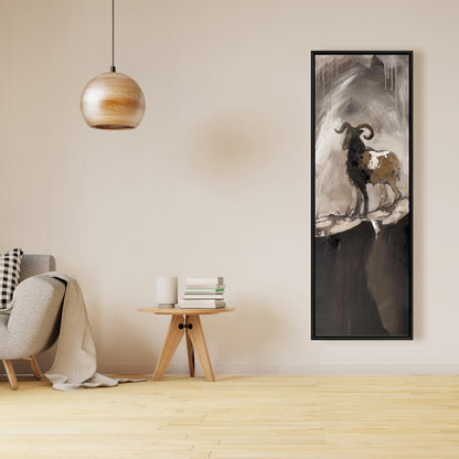 Toile Animaux de la ferme marron | Décoration d'intérieur abstraite Aeries