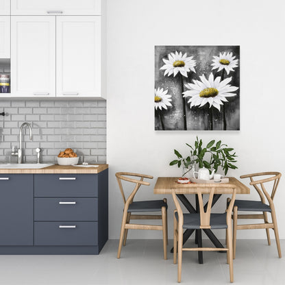 Marguerites au soleil | Toile Fleurs blanches | Décoration de salon