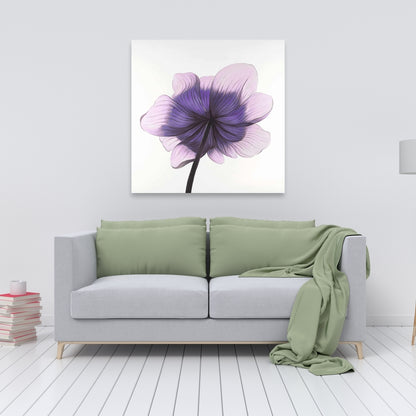 Magnifique toile d'anémone violette | Décoration de chambre