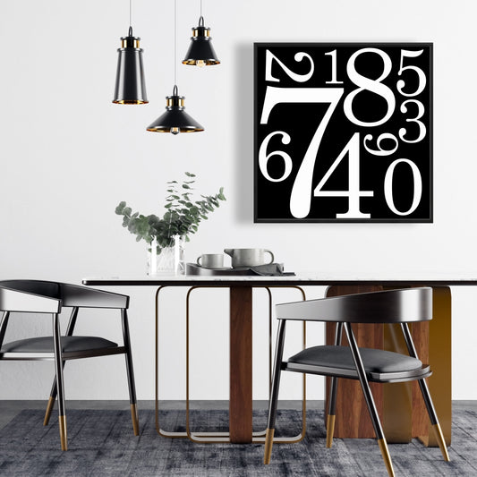 Toile blanche industrielle à formes | Décoration d'intérieur Zero to Nine