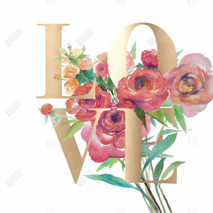 Pink Romantic Quotes Motivational Canvas - Love Gold Home Decor