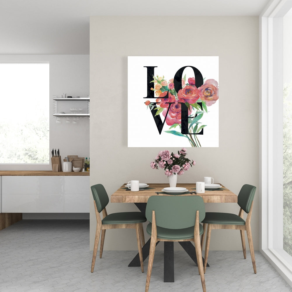 Love Black Canvas - Motivational Bedroom Decor | American Quotes
