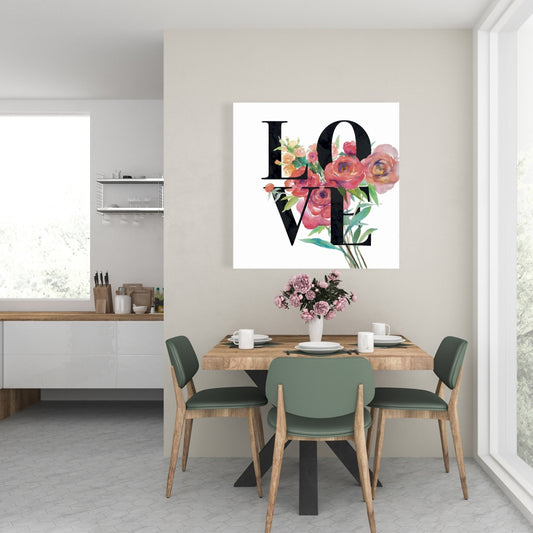 Love Black Canvas - Motivational Bedroom Decor | American Quotes