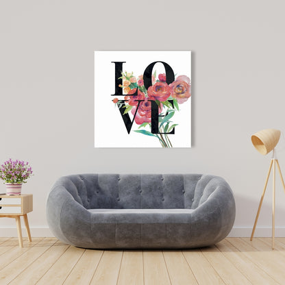 Love Black Canvas - Motivational Bedroom Decor | American Quotes