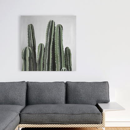 Toile Cactus Bougie du Désert - Décoration Botanique