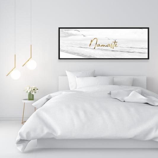 Namaste Minimalist Canvas - Motivational Home Decor Quotes