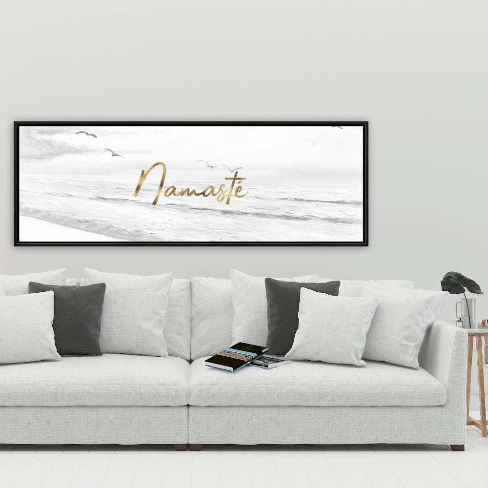 Namaste Minimalist Canvas - Motivational Home Decor Quotes