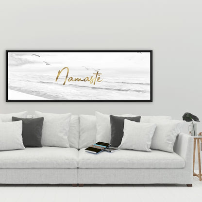 Namaste Minimalist Canvas - Motivational Home Decor Quotes