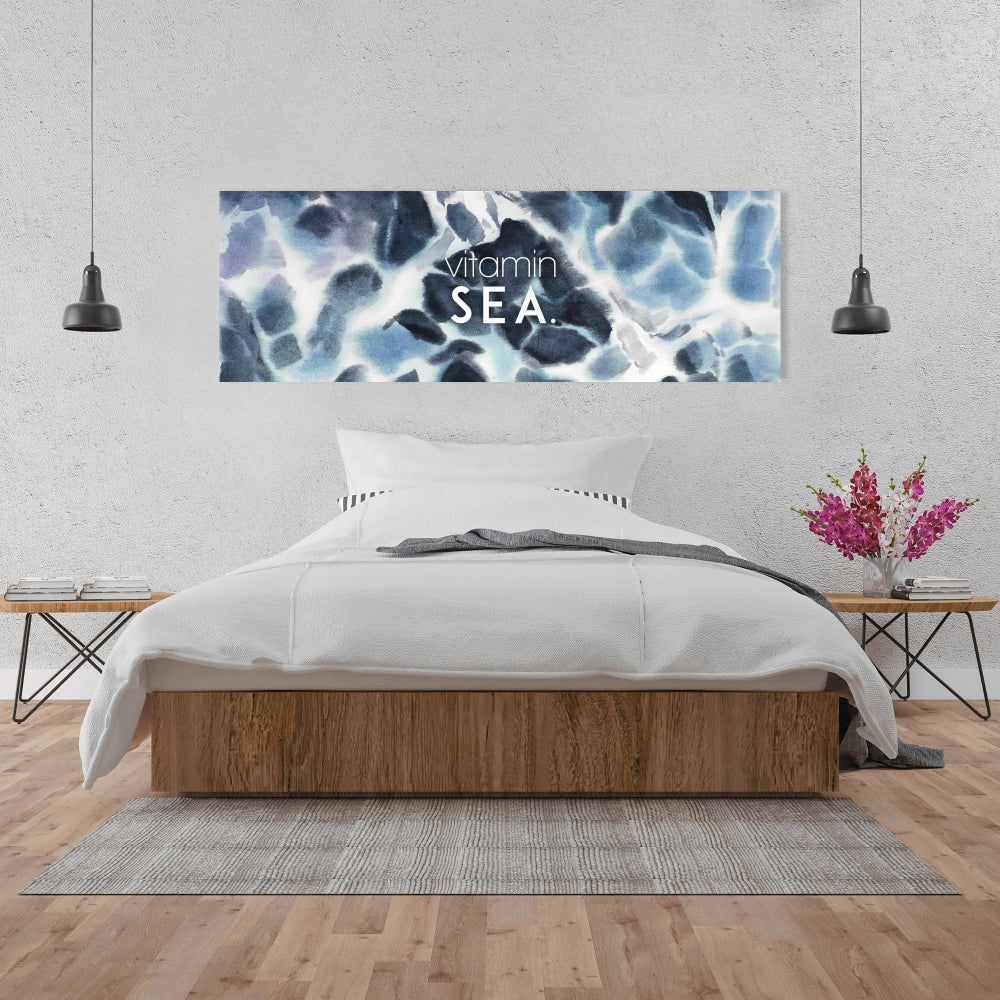 Vitamin Sea Canvas | Coastal Blue Sea Wall Art for Home Decor