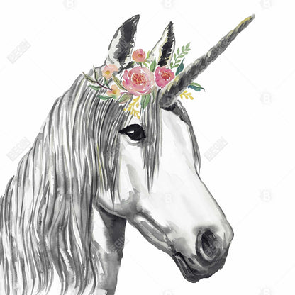 Toile encadrée Licorne - Décoration de chambre à coucher avec cheval | Décoration murale
