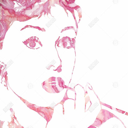 Toile encadrée rétro glamour d'Audrey Hepburn | Décoration d'intérieur