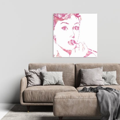 Glamor Audrey Hepburn Retro Canvas | Women's Bedroom Decor