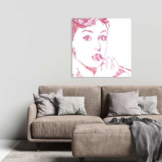 Glamor Audrey Hepburn Retro Canvas | Women's Bedroom Decor