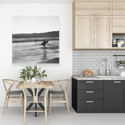 American Coastal White Canvas - Surfers Home Decor Art