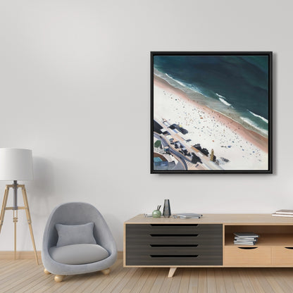 Hot Day at the Beach Canvas - Exotic Sea Bedroom Decor