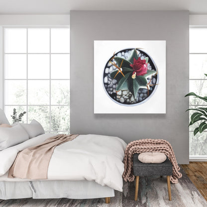 Cactus in Pot Canvas Art | Botanical Home Decor, Floral Print