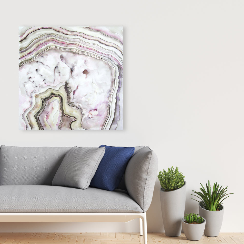 Minimalist Agate Canvas | Pattern Bedroom Wall Art Decor