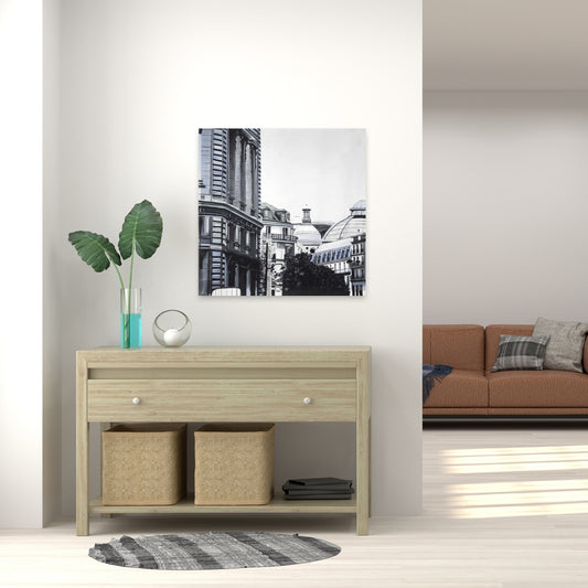 Historic Downtown Bedroom Canvas - Hyperrealist Home Decor