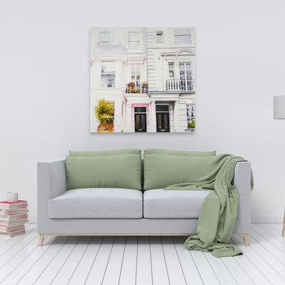 Botanical White Canvas - West Coast Houses Home Decor Art