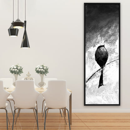 Toile « Quatre oiseaux perchés » | Décoration de salon contemporaine