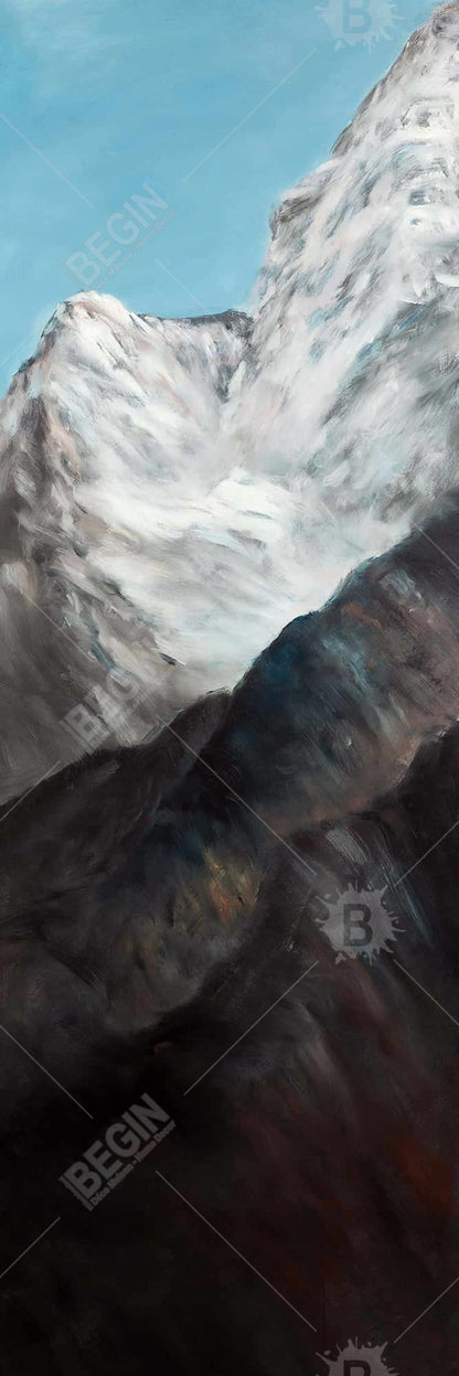 Sommets emblématiques de l'Himalaya | Toile encadrée contemporaine