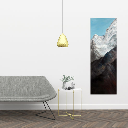 Emblematic Himalayan Peaks Blue Canvas - Contemporary Decor