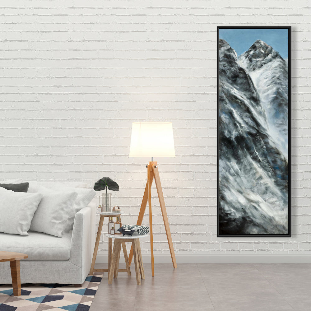 Lhotse Wall Canvas | Blue Mountains Framed Art for Home Decor
