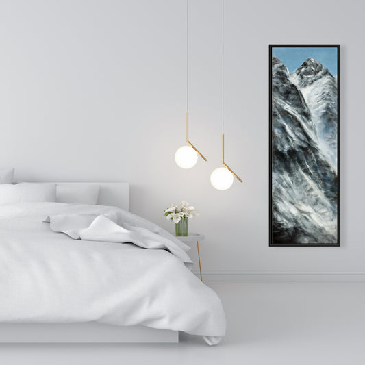 Lhotse Wall Canvas | Blue Mountains Framed Art for Home Decor