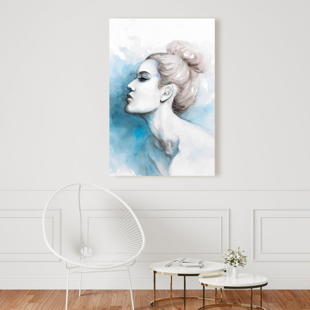 Watercolor Abstract Girl Canvas - Bedroom Beauty Home Decor