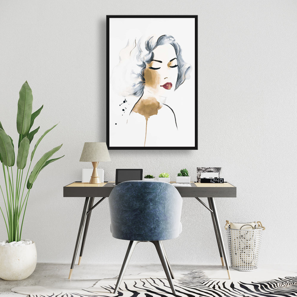 Aquarelle Femme Classique | Décoration sur Toile Beauté Minimaliste
