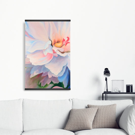 Pastel Flower Botanical Magnetic Canvas | Modern Bedroom Decor